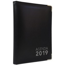 Agenda de mesa tradicional 2019 - preto