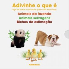 BOX ADIVINHA O QUE É - ANIMAIS DA FAZENDA ANIMAIS SELVAGENS E BICHOS DE ESTIMAÇÃO