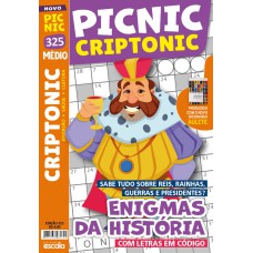 PICNIC CRIPTONIC - MÉDIO: 325 - ENIGMAS DA HISTÓRIA