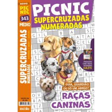 PICNIC SUPERCRUZADAS NUMERADAS - MÉDIO: 343- RAÇAS CANINAS