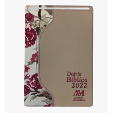 DIÁRIO BÍBLICO 2022 - LUXO - CREME FLORAL