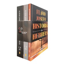 LIVRO BOX C/ 3 LIVROS - A HISTORIA DOS HEBREUS FLÁVIO JOSEFO