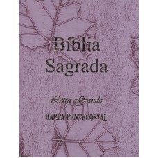 BÍBLIA SAGRADA LETRA GRANDE COM HARPA LILÁS