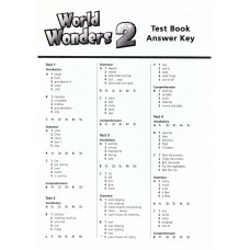 WORLD WONDERS 2: TEST BOOK ANSWER KEY