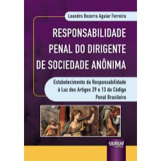 RESPONSABILIDADE PENAL DO DIRIGENTE DE SOCIEDADE ANÔNIMA - ESTABELECIMENTO DA RESPONSABILIDADE À LUZ DOS ARTS. 29 E 13 DO CÓDIGO PENAL BRASILEIRO