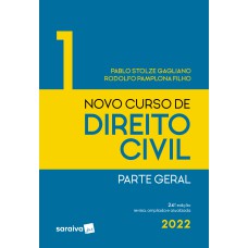 NOVO CURSO DE DIREITO CIVIL 1 - PARTE GERAL - 24ª EDIÇÃO 2022