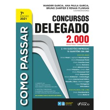 COMO PASSAR EM CONCURSOS DE DELEGADO - 2.000 QUESTÕES COMENTADAS - 7ª ED - 2021