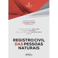 REGISTRO CIVIL DAS PESSOAS NATURAIS - 5ª ED - 2023