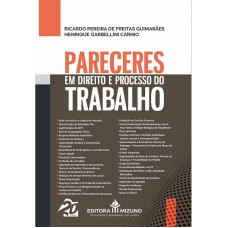 PARECERES EM DIREITO E PROCESSO DO TRABALHO