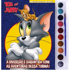 TOM E JERRY LIVRO PARA PINTAR COM AQUARELA