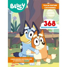 BLUEY LIVRO TELA DE PINTURA E ATIVIDADES