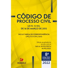 Código de Processo Civil: lei n. 13.105, de 16 de março de 2015