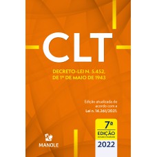 CLT: Decreto-lei n. 5.452, de 1º de maio de 1943