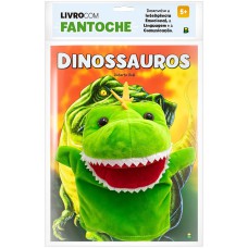 LIVRO COM FANTOCHE: DINOSSAUROS