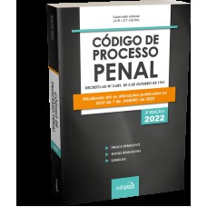 CÓDIGO DE PROCESSO PENAL 2022 - MINI