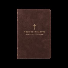 NOVO TESTAMENTO, NVI, COURO SOFT, CRUZ MARROM, LEITURA PERFEITA