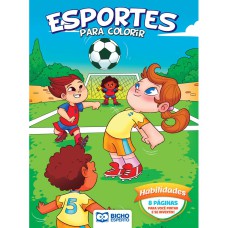 LIVRO PARA COLORIR ESPORTES E BRINCADEIRAS - HABILIDADES