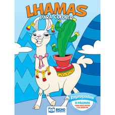 LIVRO PARA COLORIR LHAMAS - ENGRAÇADAS