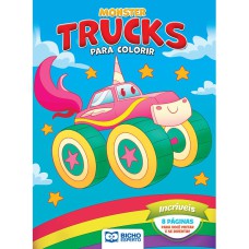 LIVRO PARA COLORIR MONSTER TRUCKS - INCRÍVEIS