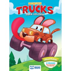 LIVRO PARA COLORIR MONSTER TRUCKS - DIVERTIDOS