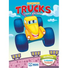 LIVRO PARA COLORIR MONSTER TRUCKS - RADICAIS