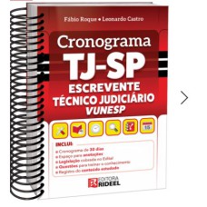 CRONOGRAMA TJ-SP ESCREVENTE TÉCNICO JUDICIÁRIO VUNESP