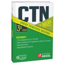 CÓDIGO TRIBUTÁRIO NACIONAL - CTN DE BOLSO