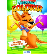 LIVRO PARA COLORIR ANIMAIS DA FLORESTA - ANIMAIS DIVERTIDOS