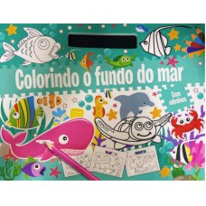 COLORINDO O FUNDO DO MAR - PRANCHETA DE COLORIR E ADESIVOS