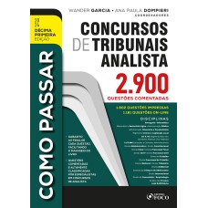 COMO PASSAR EM CONCURSOS DE TRIBUNAIS ANALISTA - 2.900 QUESTÕES COMENTADAS - 11ª ED - 2024