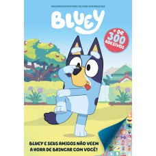 BLUEY MEGAPRANCHETA PARA COLORIR COM ADESIVOS