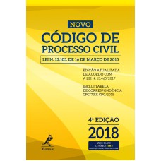 Novo código de processo civil: lei n. 13.105, de 16 de março de 2015