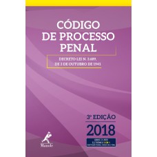 Código de processo penal: decreto-lei n 3.689, de 3 de outubro de 1941