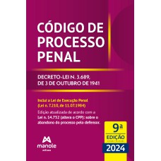 Código de processo penal: decreto-lei n. 3.689, de 3 de outubro de 1941