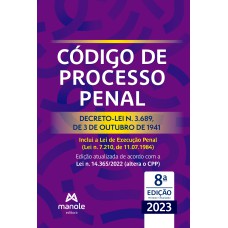 Código de Processo Penal: decreto-lei n. 3.689, de 3 de outubro de 1941