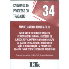 CADERNOS DE PROCESSO DO TRABALHO Nº 34