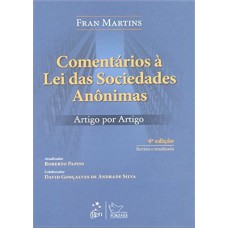 COMENTÁRIOS À LEI DAS SOCIEDADES ANÔNIMAS - ARTIGO POR ARTIGO