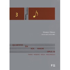 Quarteto em sol maior opus 26: piano, violino, viola e violoncelo