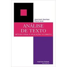 Análise de texto: método geral e aplicações no direito