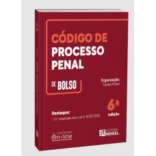 CÓDIGO DE PROCESSO PENAL - CPP DE BOLSO - 2024 RIDEEL