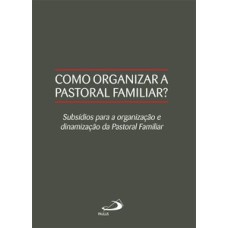 Como organizar a pastoral familiar?: subsídios para a organização e dinamização da pastoral familiar