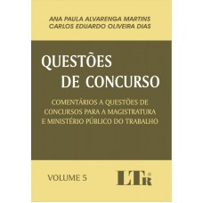 QUESTOES DE CONCURSO - VOL. 5 - COMENTARIOS A QUESTOES DE CONCURSOS PARA A