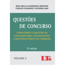 QUESTOES DE CONCURSO - VOL. 5 - COMENTARIOS A QUESTOES DE CONCURSOS PARA A - 2