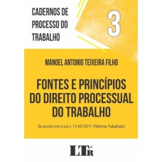 CADERNOS DE PROCESSO DO TRABALHO, 3: FONTES E PRINCÍPIOS DO DIREITO PROCESSUAL DO TRABALHO