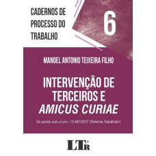 CADERNOS DE PROCESSO DO TRABALHO, 6: INTERVENÇÃO DE TERCEIROS E AMICUS CURIAE