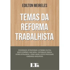 TEMAS DA REFORMA TRABALHISTA - TERCEIRIZAÇÃO RETROATIVIDADE AUTONOMIA COLETIVA GRUPO ECONÔMICO DANO MORAL CONTRIBUIÇÃO S