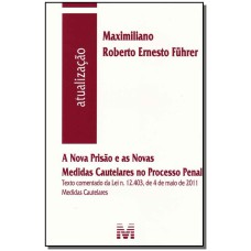 A NOVA PRISÃO E AS NOVAS MEDIDAS CAUTELARES NO PROCESSO PENAL - 1 ED./2011