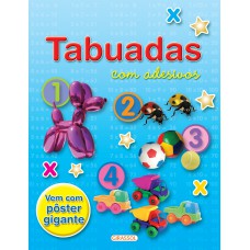 TABUADAS COM ADESIVOS (CAPA AZUL)