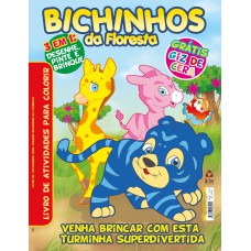 LIVRO ATIVIDADES PARA COLORIR BICHINHOS DA FLORESTA 02