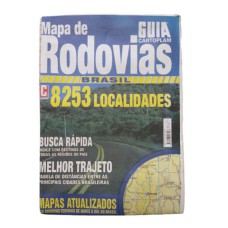 GUIA CARTOLPLAM MAPA RODOVIAS BRASIL CAPA PVC